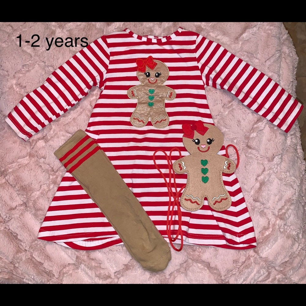 Gingerbread dress and accessories